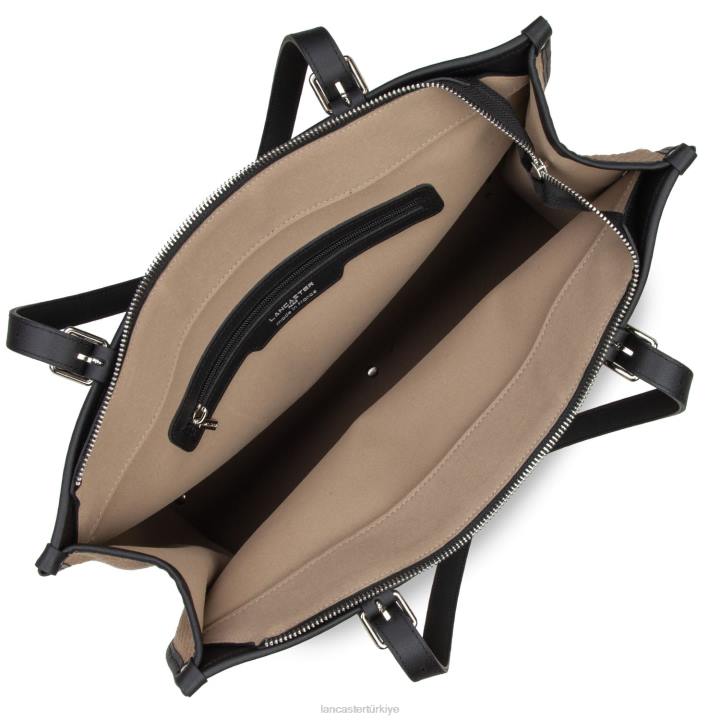 kadınlar kadın çantası gerçek midi kara Lancaster Paris çanta H0LP3288