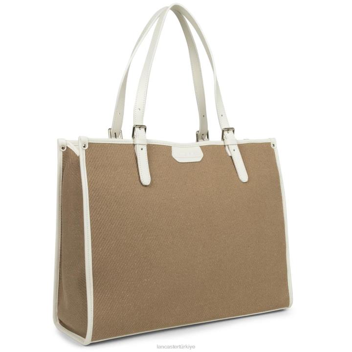 kadınlar kadın çantası gerçek midi çıplak-ekru Lancaster Paris çanta H0LP3284
