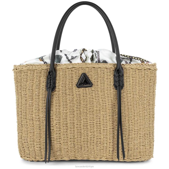 kadınlar kadın çantası gerçek sepetçi söğüdü noir-osier Lancaster Paris çanta H0LP3634