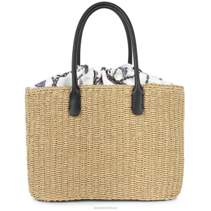 kadınlar kadın çantası gerçek sepetçi söğüdü noir-osier Lancaster Paris çanta H0LP4407