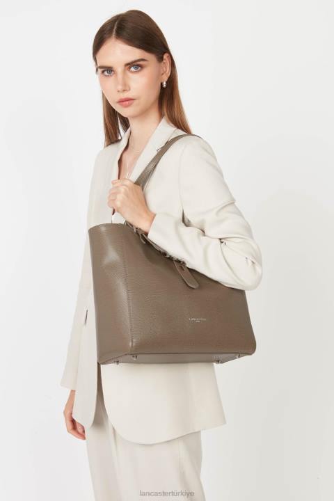 kadınlar kadın çantası lucertola boz kahverengi Lancaster Paris çanta H0LP4356