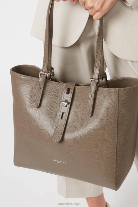 kadınlar kadın çantası lucertola boz kahverengi Lancaster Paris çanta H0LP4356