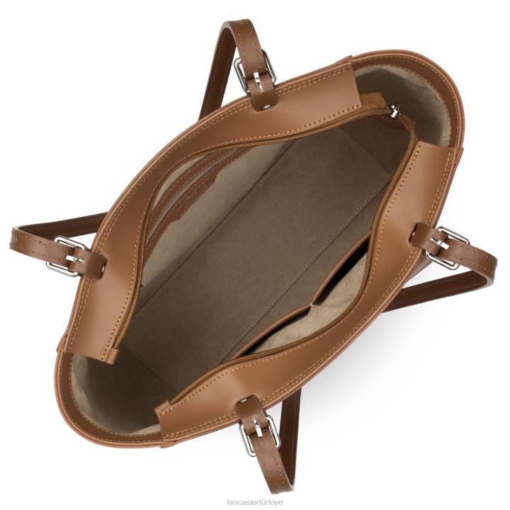 kadınlar kadın çantası pürüzsüz deve-potiron-vison Lancaster Paris çanta H0LP3554
