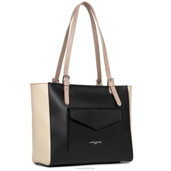 kadınlar kadın çantası pürüzsüz noir-çıplak clair-çıplak fonce Lancaster Paris çanta H0LP3547