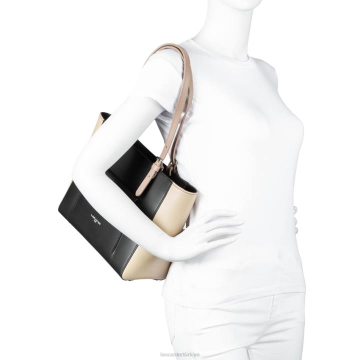 kadınlar kadın çantası pürüzsüz noir-çıplak clair-çıplak fonce Lancaster Paris çanta H0LP3547