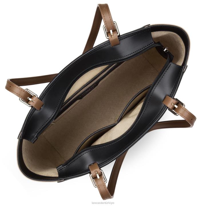 kadınlar kadın çantası pürüzsüz noir-çıplak-vizon Lancaster Paris çanta H0LP3555