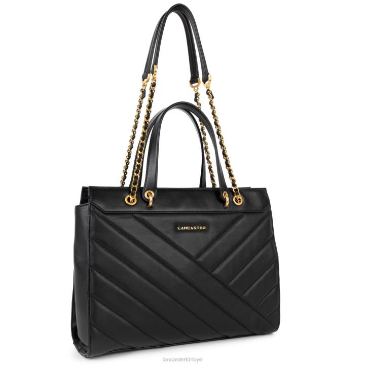 kadınlar kadın çantası yumuşak matelasse kara Lancaster Paris çanta H0LP3169