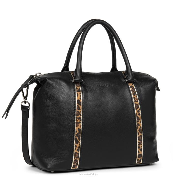 kadınlar kadın çantası yumuşak melodi kara leopar Lancaster Paris çanta H0LP2997