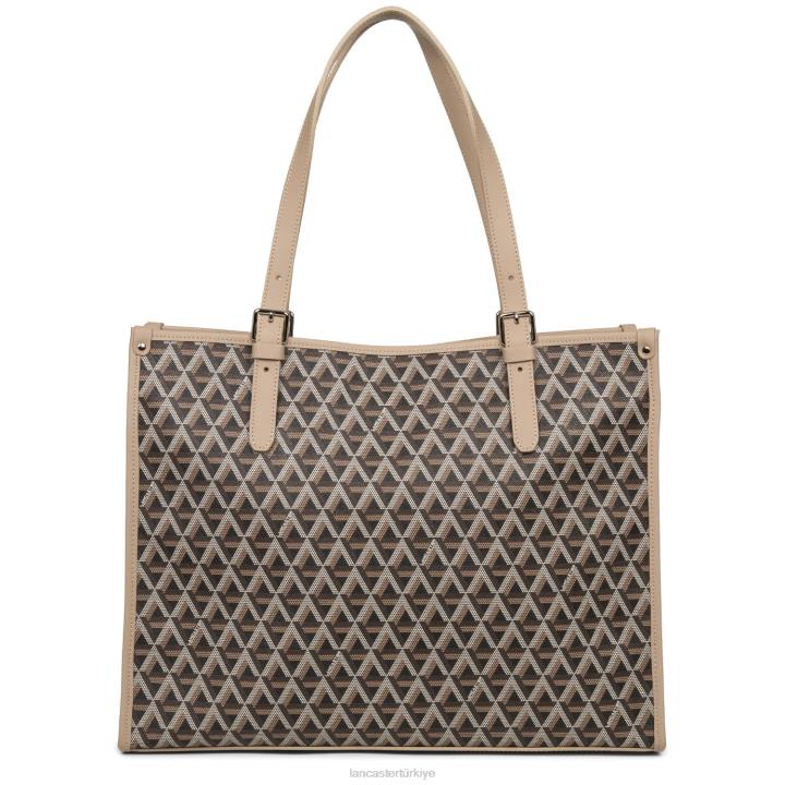 kadınlar m çantası simgesi kestane rengi çıplak Lancaster Paris çanta H0LP3870