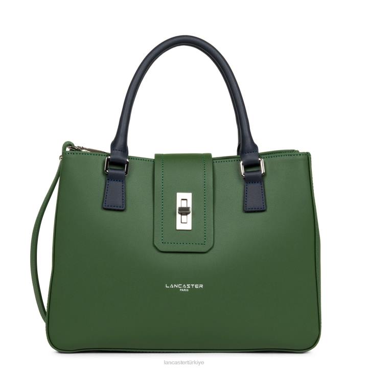 kadınlar m kadın çantası şehir mae vert pin-bleu fonce Lancaster Paris çanta H0LP3597