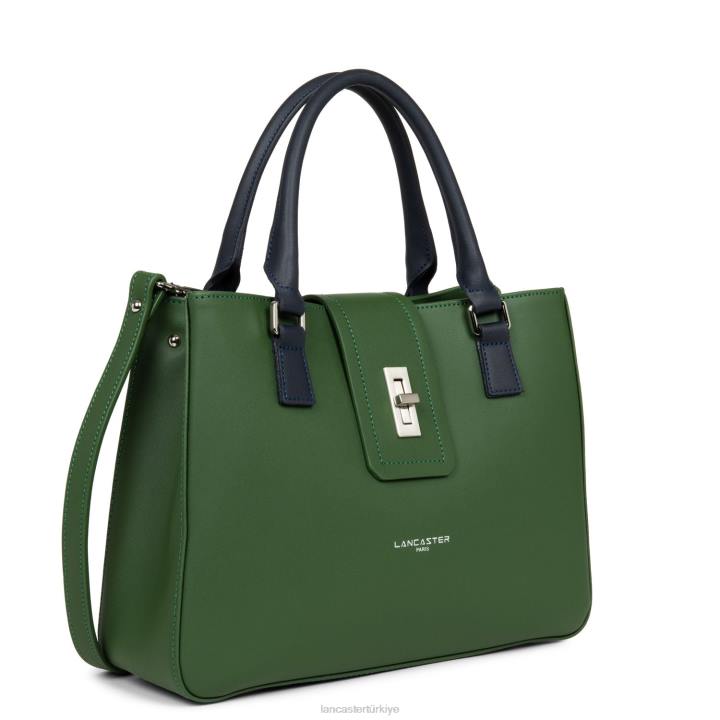 kadınlar m kadın çantası şehir mae vert pin-bleu fonce Lancaster Paris çanta H0LP3597