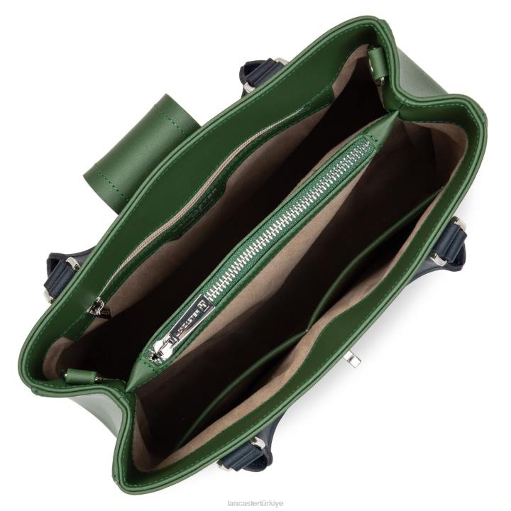 kadınlar m kadın çantası şehir mae vert pin-bleu fonce Lancaster Paris çanta H0LP3597