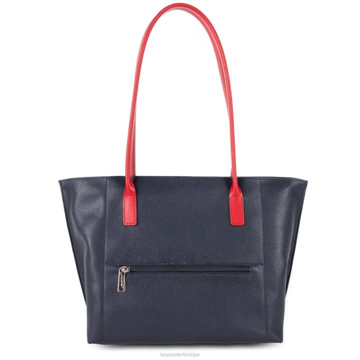 kadınlar m kadın çantası maya bleu fonce-ekru-rouge Lancaster Paris çanta H0LP2843