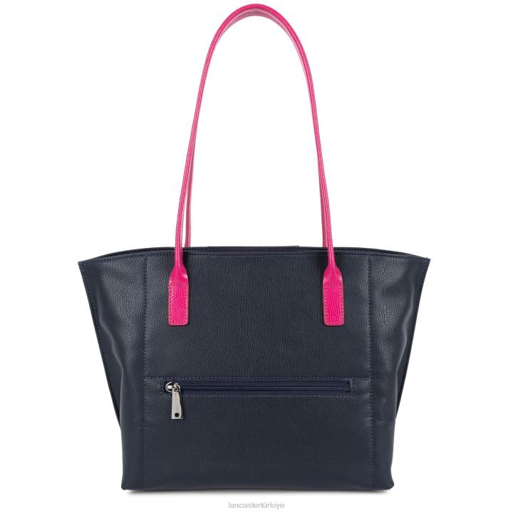 kadınlar m kadın çantası maya bleu fonce-gris argente-fuxia Lancaster Paris çanta H0LP2830
