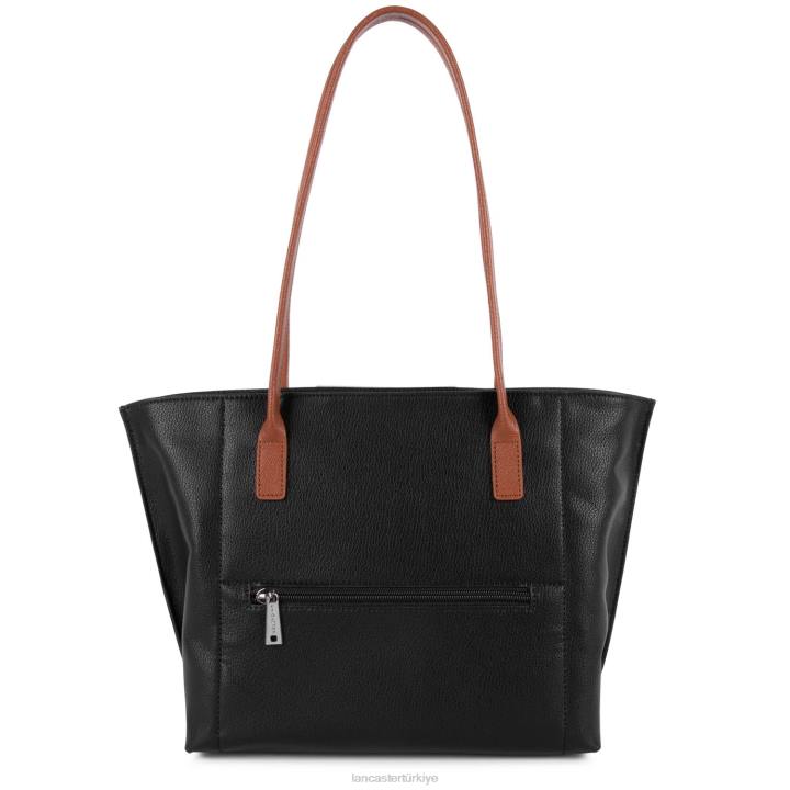 kadınlar m kadın çantası maya noir-galet gülü-konyak Lancaster Paris çanta H0LP2836