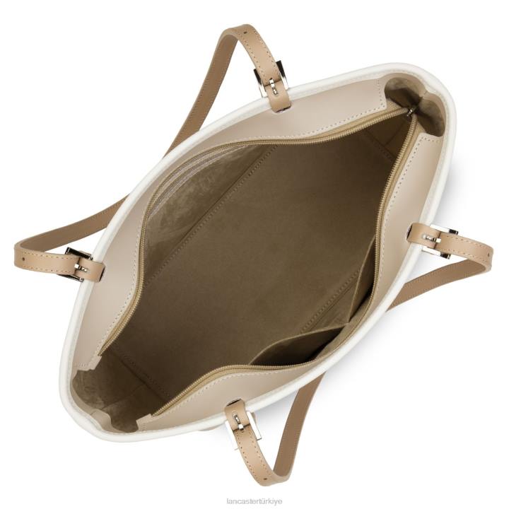 kadınlar m kadın çantası pürüzsüz galet rose-ekru-çıplak Lancaster Paris çanta H0LP3114