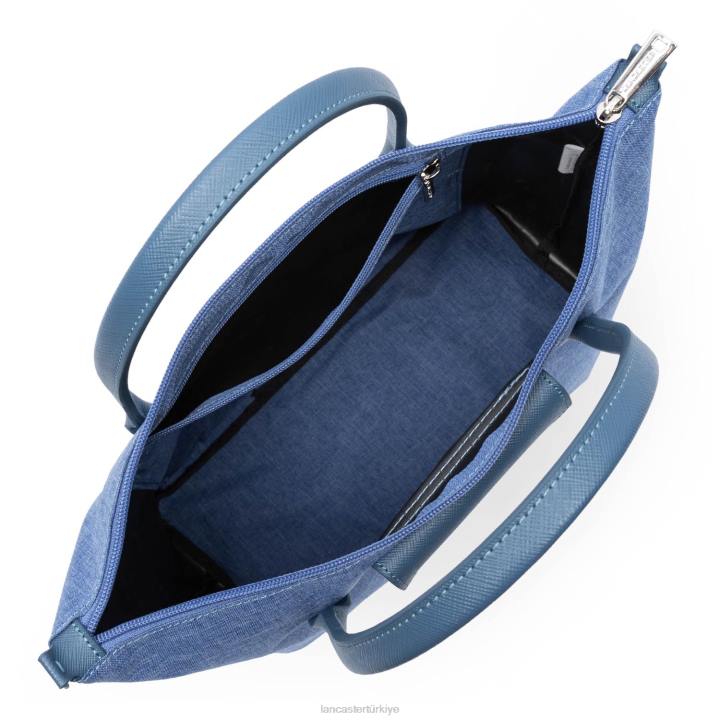 kadınlar m tote çanta akıllı kba yeni mavi taş Lancaster Paris çanta H0LP2703