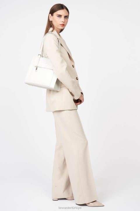 kadınlar m tote çanta faulonne çift kişilik blanc casse-in-çıplak Lancaster Paris çanta H0LP2902