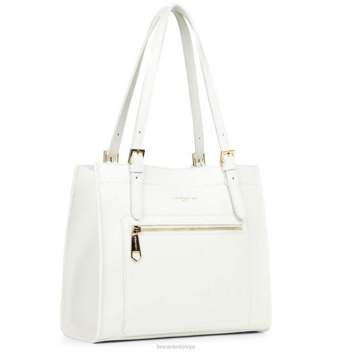 kadınlar m tote çanta faulonne çift kişilik blanc casse-in-çıplak Lancaster Paris çanta H0LP2902