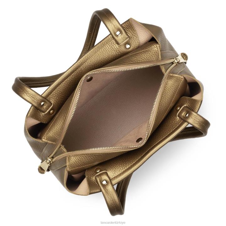 kadınlar m tote çanta faulonne çift kişilik doğaüstü altın Lancaster Paris çanta H0LP2925