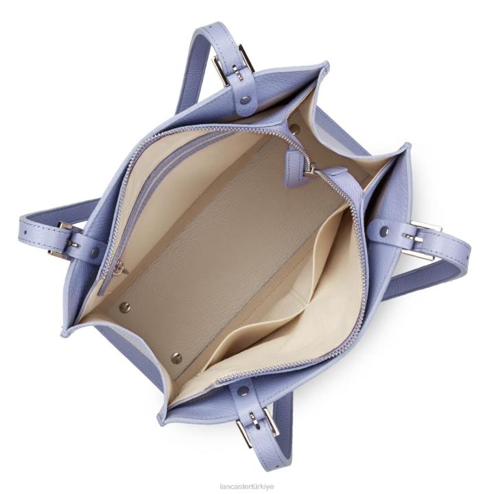 kadınlar m tote çanta faulonne çift kişilik ekru lavand Lancaster Paris çanta H0LP2883