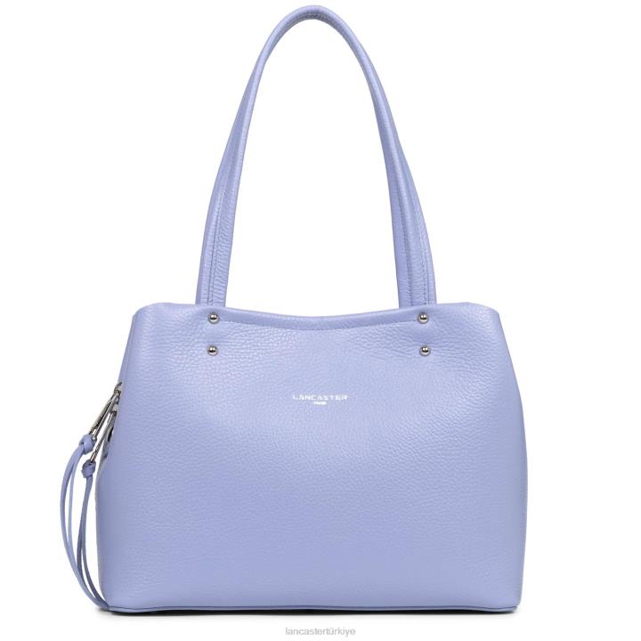 kadınlar m tote çanta faulonne çift kişilik ekru lavand Lancaster Paris çanta H0LP2918