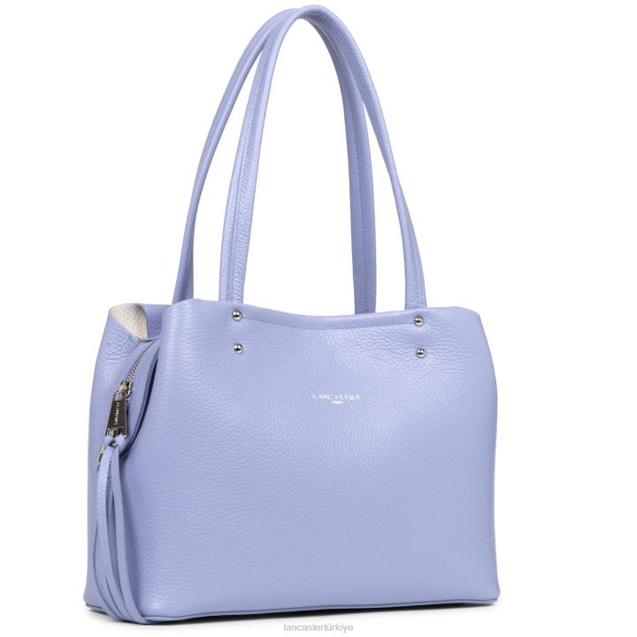 kadınlar m tote çanta faulonne çift kişilik ekru lavand Lancaster Paris çanta H0LP2918