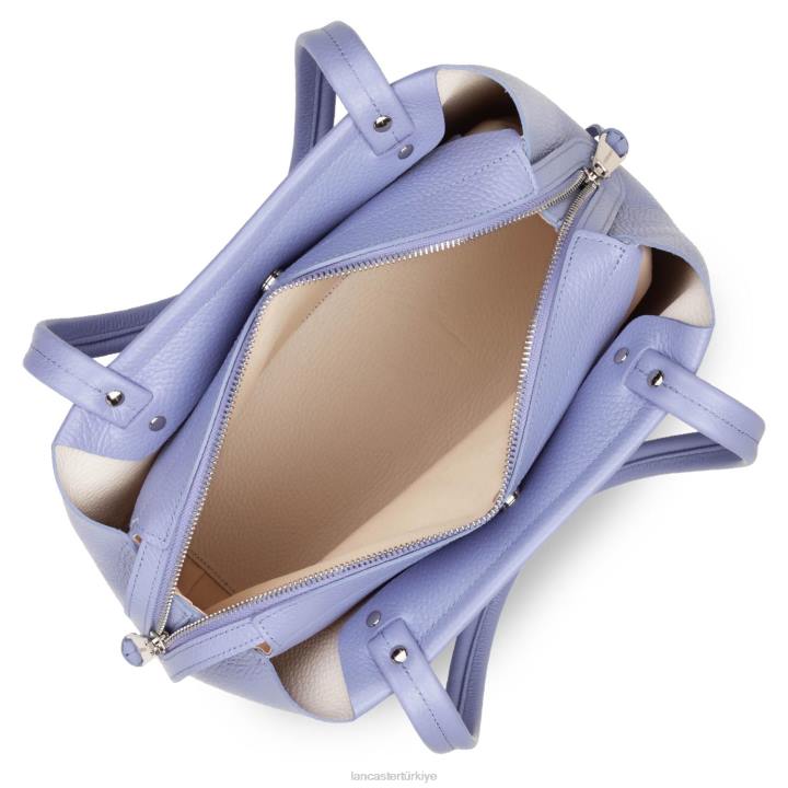 kadınlar m tote çanta faulonne çift kişilik ekru lavand Lancaster Paris çanta H0LP2918