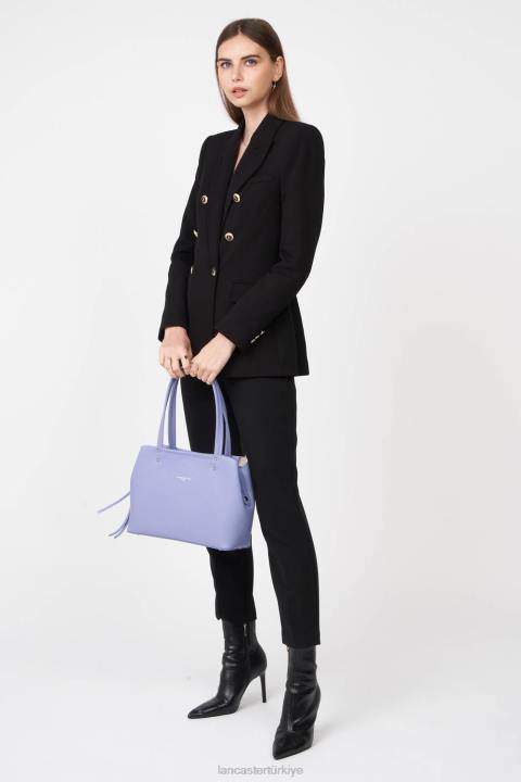kadınlar m tote çanta faulonne çift kişilik ekru lavand Lancaster Paris çanta H0LP2918