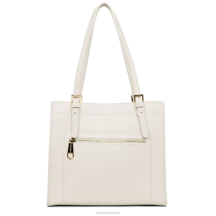 kadınlar m tote çanta faulonne çift kişilik ekru-veya- Lancaster Paris çanta H0LP2888