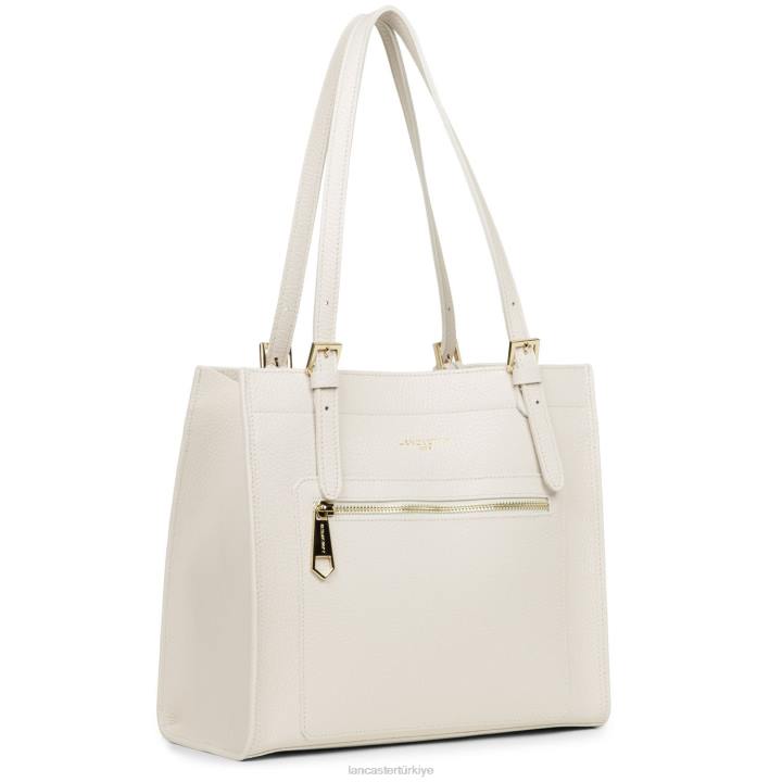 kadınlar m tote çanta faulonne çift kişilik ekru-veya- Lancaster Paris çanta H0LP2888