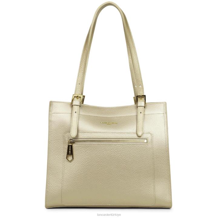 kadınlar m tote çanta faulonne çift kişilik çıplak şampanya Lancaster Paris çanta H0LP2899