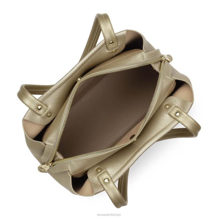 kadınlar m tote çanta faulonne çift kişilik çıplak şampanya Lancaster Paris çanta H0LP2923