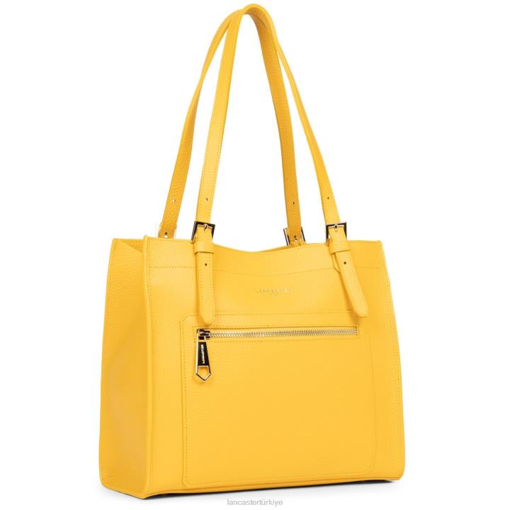 kadınlar m tote çanta faulonne çift kişilik sarı-ya da Lancaster Paris çanta H0LP2894