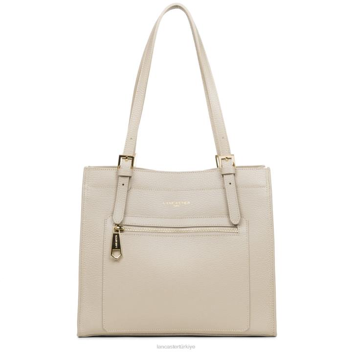 kadınlar m tote çanta faulonne çift kişilik turuncu-bej Lancaster Paris çanta H0LP2886