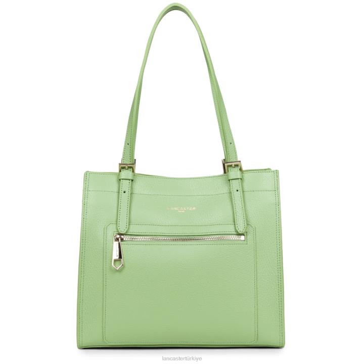 kadınlar m tote çanta faulonne çift kişilik yeşim-veya Lancaster Paris çanta H0LP2898