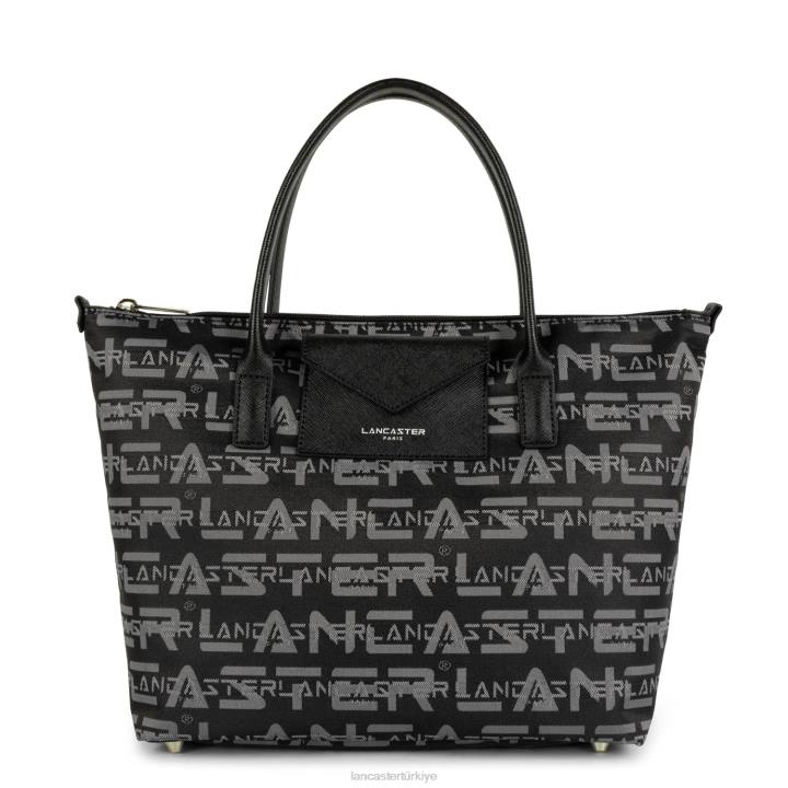 kadınlar m tote çanta logosu kba kara Lancaster Paris çanta H0LP4503