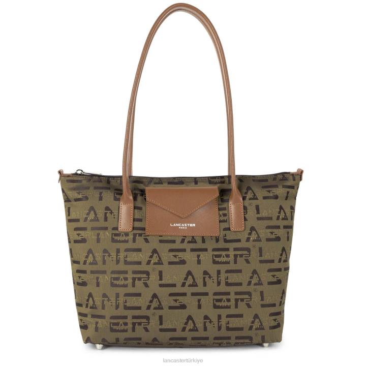 kadınlar m tote çanta logosu kba kestane rengi Lancaster Paris çanta H0LP4512