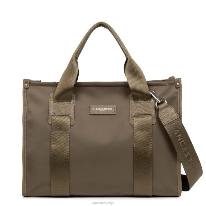 kadınlar m tote çanta temel fakülte boz kahverengi Lancaster Paris çanta H0LP4470