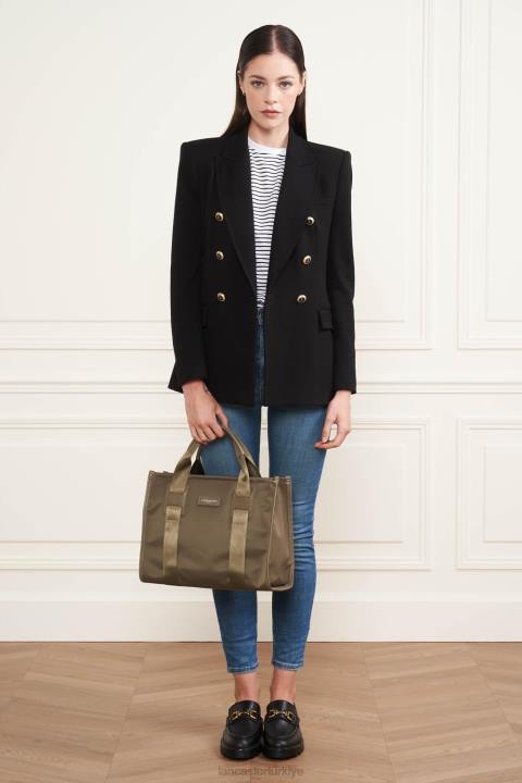 kadınlar m tote çanta temel fakülte boz kahverengi Lancaster Paris çanta H0LP4470