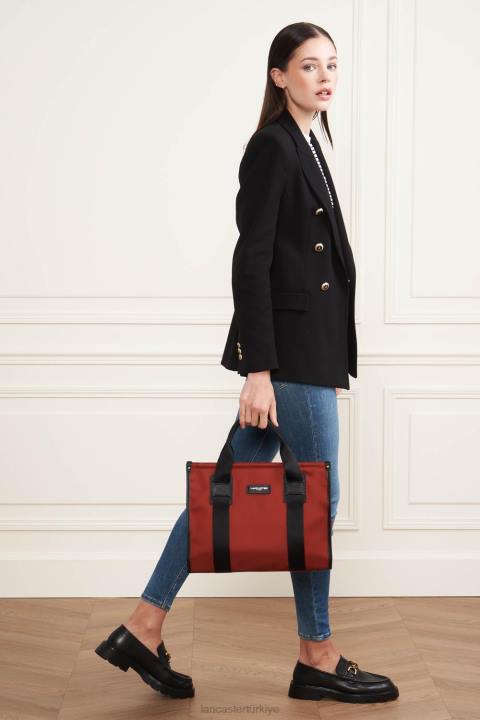 kadınlar m tote çanta temel fakülte kırmızı Lancaster Paris çanta H0LP4469