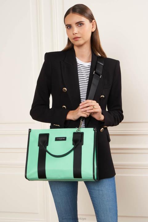 kadınlar m tote çanta temel fakülte mavi lagün Lancaster Paris çanta H0LP4473