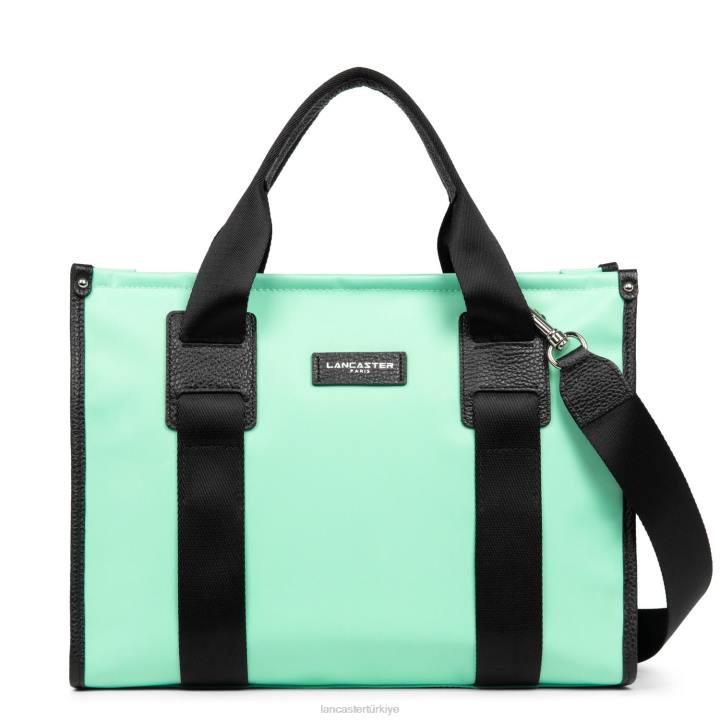 kadınlar m tote çanta temel fakülte mavi lagün Lancaster Paris çanta H0LP4473