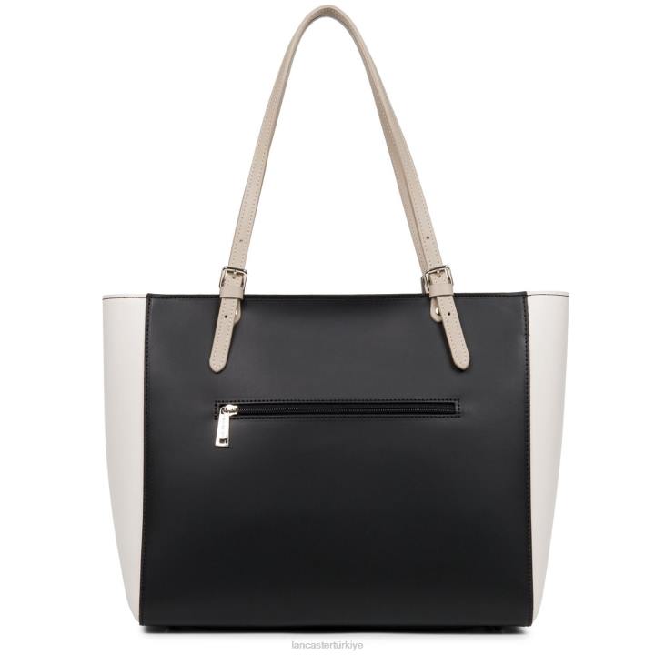kadınlar taşıma çantası sorunsuz yeni noir-ekru-galet gülü Lancaster Paris çanta H0LP3416