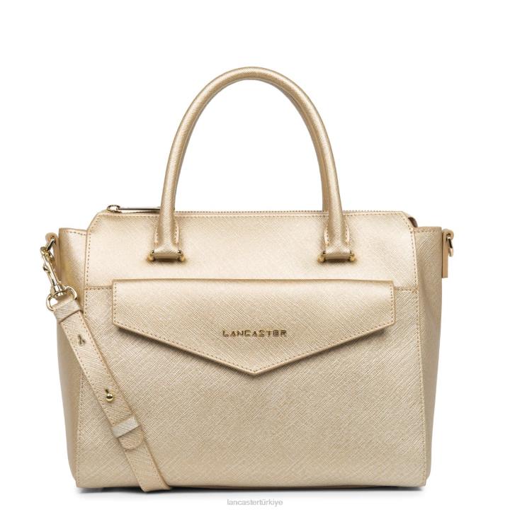 kadınlar çanta Saffiano imzası hafif Şampanya Lancaster Paris çanta H0LP3462