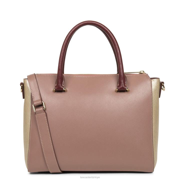 kadınlar çanta Saffiano imzası hafif gül antika-şampanya-bordo Lancaster Paris çanta H0LP3467
