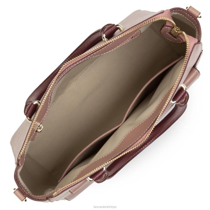 kadınlar çanta Saffiano imzası hafif gül antika-şampanya-bordo Lancaster Paris çanta H0LP3467