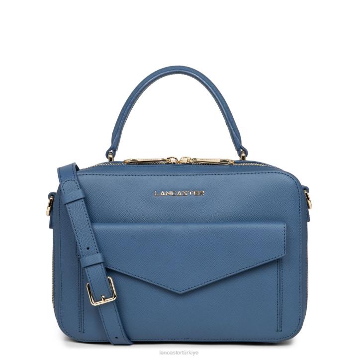 kadınlar çanta Saffiano imzası mavi kot Lancaster Paris çanta H0LP3453