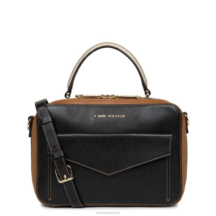 kadınlar çanta Saffiano imzası noir-deve-şampanya Lancaster Paris çanta H0LP3457