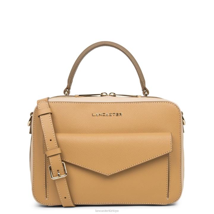 kadınlar çanta Saffiano imzası yeni doğal-poudre-vison Lancaster Paris çanta H0LP3444